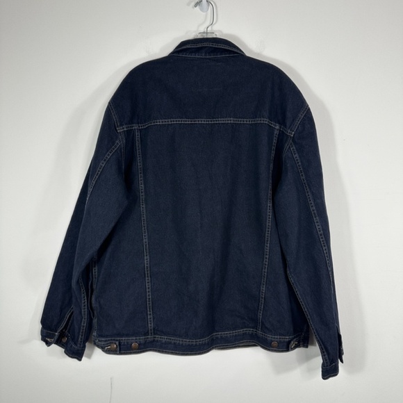 Marithe Francois Girbaud Denim Jacket MENS 2XL Blue SELVEDGE Cotton Full Zip - Picture 8 of 12